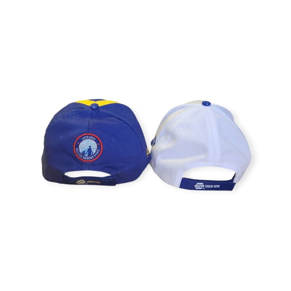 2 NAPA Racing Chase Elliott Ron Copp Blue White Baseball Cap Hats NWOT - Picture 7 of 9